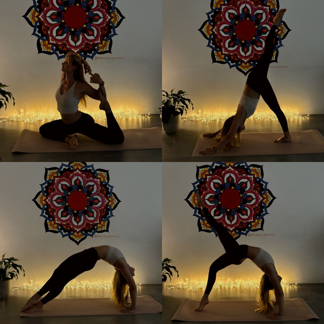 Peaceful yoga practice with Polina